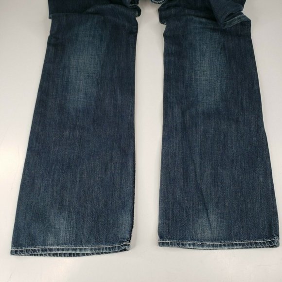 Big Star Buckle 'Orion' Dark Wash Slim Boot Jeans 34L 34x33 - Picture 6 of 12